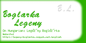 boglarka legeny business card